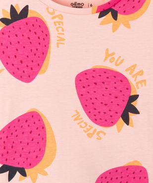 Tee-shirt oversize à larges motifs fille vue6 - GEMO 4G FILLE - GEMO