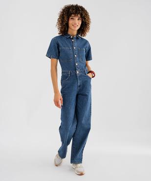 Combinaison pantalon à haut chemise manches courtes femme - LuluCastagnette vue1 - LULUCASTAGNETTE - GEMO