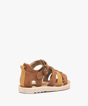 Sandales bébé garçon à brides multiples en cuir – NA! vue4 - NA! - GEMO