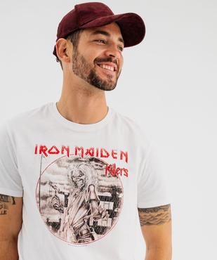 Tee-shirt manches courtes en coton imprimé homme - Iron Maiden vue2 - IRON MAIDEN - GEMO