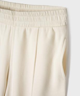 Pantalon de jogging coupe large taille élastique fille vue3 - GEMO 4G FILLE - GEMO
