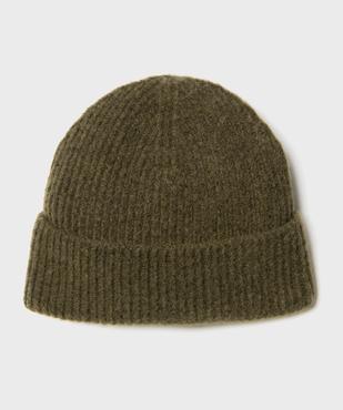 Bonnet en grosse maille avec revers femme vue1 - GEMO (ACCESS) - GEMO
