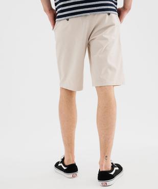 Bermuda en coton stretch coupe regular homme vue3 - GEMO 4G HOMME - GEMO