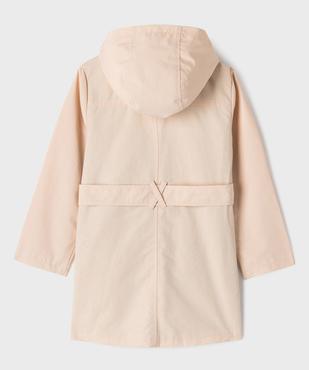 Trench à capuche en matière déperlante fille - LuluCastagnette vue5 - LULU CASTAGNETTE GEMO FOR GOOD - GEMO