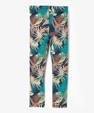 Legging long à motif fleuri avec taille élastiquée fille  vue2 - GEMO 4G FILLE - GEMO