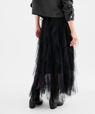 Jupe longue en tulle avec ceinture élastique femme  vue8 - GEMO(FEMME PAP) - GEMO