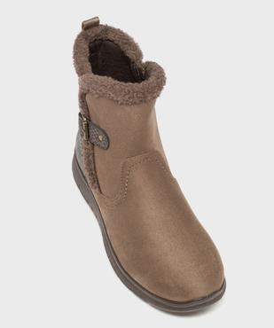 Boots confort avec détails en fourrure imitation femme vue5 - G'FLEX - GEMO