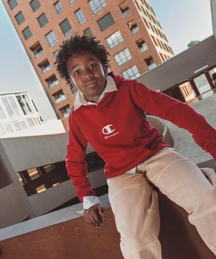 Sweat à capuche intérieur molletonné garçon - Champion USA vue1 - CHAMPION USA - GEMO