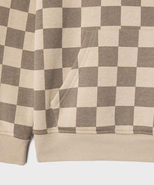 Sweat à capuche imprimé intérieur molletonné garçon vue3 - GEMO (JUNIOR) - GEMO