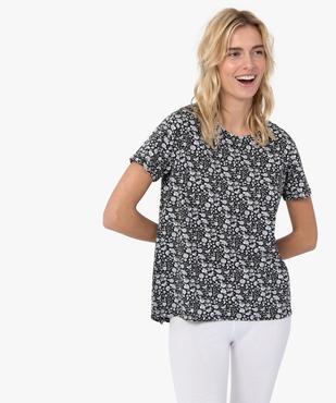 Tee-shirt femme imprimé à manches courtes vue1 - GEMO(FEMME PAP) - GEMO