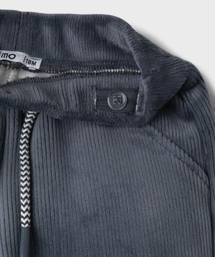 Pantalon en velours côtelé doublé polaire à taille et chevilles élastiquées bébé garçon vue2 - GEMO(BEBE DEBT) - GEMO