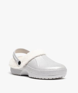 Chaussons femme sabots fourrés doublure amovible vue2 - GEMO(HOMWR FEM) - GEMO