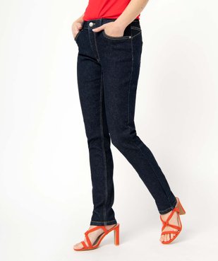 Jean femme coupe Slim coloris délavé vue5 - GEMO 4G FEMME - GEMO