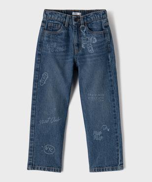Jean straight ajustable garçon vue1 - GEMO 4G GARCON - GEMO