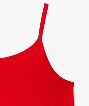Débardeur en coton extensible à fines bretelles fille vue2 - GEMO 4G FILLE - GEMO
