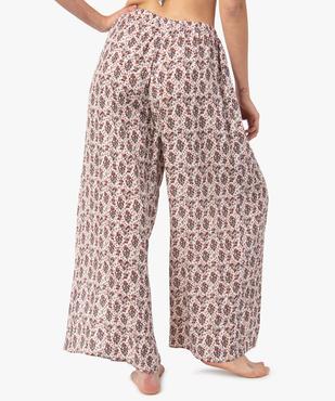 Pantalon de plage femme ouvert sur l’avant vue3 - GEMO 4G FEMME - GEMO