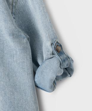 Chemise en jean avec manches retroussables bébé garçon vue2 - GEMO 4G BEBE - GEMO