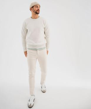 Jean Straight en denim extensible au coloris unique homme vue7 - GEMO 4G HOMME - GEMO