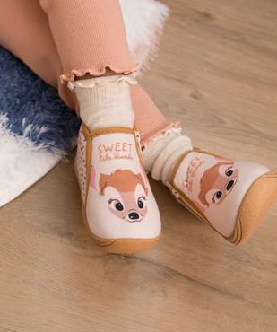 Chaussons en velours zippées moelleux imprimé Bambi fille - Disney vue7 - BAMBI - GEMO