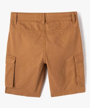 Bermuda en toile coupe cargo garçon vue3 - GEMO 4G GARCON - GEMO