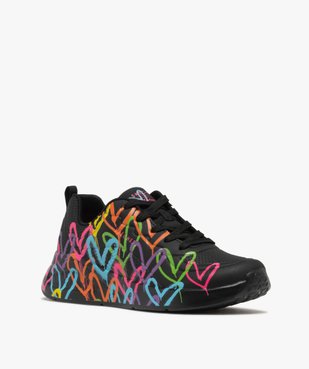 Basket motifs coeurs à lacets femme - Skechers X JGoldcrown vue2 - SKECHERS - GEMO