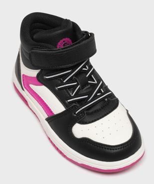 Baskets montantes tricolores à lacets élastiques et scratch fille vue5 - CAMPS GEMO FOR GOOD - GEMO