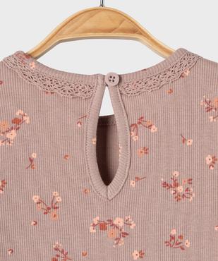 Tee-shirt manches longues avec finitions froncées bébé fille vue2 - GEMO 4G BEBE - GEMO