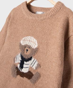 Pull à motif ourson bébé garçon - LuluCastagnette vue2 - LULUCASTAGNETTE - GEMO