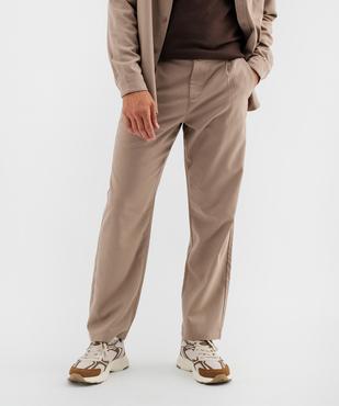 Pantalon droit fluide homme vue2 - GEMO (HOMME) - GEMO