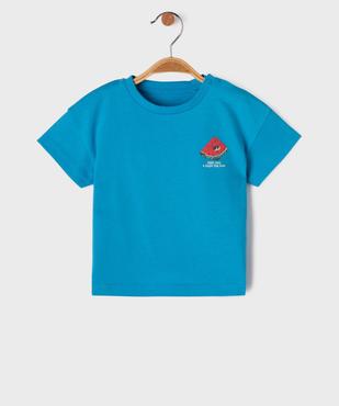 Tee-shirt manches courtes en jersey de coton imprimé devant et dos bébé garçon vue1 - GEMO 4G BEBE - GEMO