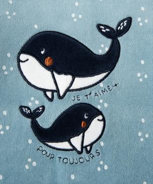 Pyjama dors-bien bébé en velours avec motifs animaux vue2 - GEMO(BB COUCHE) - GEMO