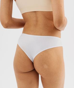 String en maille côtelée femme (lot de 2) vue2 - GEMO 4G FEMME - GEMO