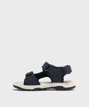 Sandales look sport à scratchs garçon - 5 Miles vue3 - 5 MILES - GEMO