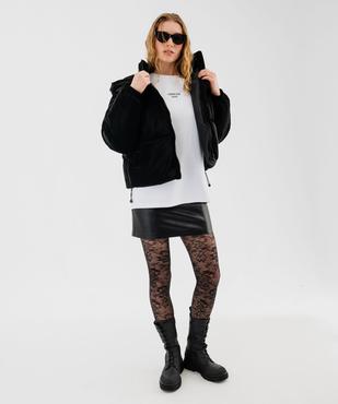 Doudoune à capuche matelassage épais femme vue5 - GEMO 4G FEMME - GEMO