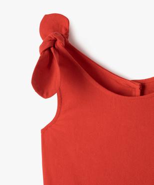 Combishort avec bretelles nouées fille - LuluCastagnette vue2 - LULU CASTAGNETTE GEMO FOR GOOD - GEMO