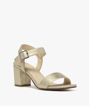 Sandales femme à talon et larges brides vue8 - VALENTINA BALDA - GEMO
