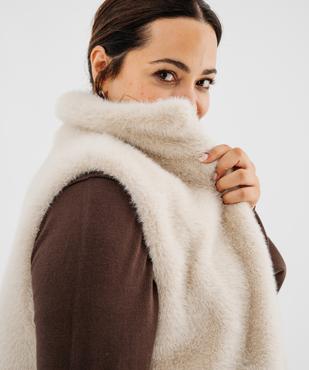 Veste sans manches en fourrure imitation femme grande taille vue2 - GEMO 4G GT - GEMO