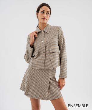 Ensemble veste courte et jupe à carreaux femme LuluCastagnette - GEMO