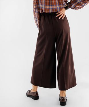 Pantacourt large fluide femme vue3 - GEMO(FEMME PAP) - GEMO