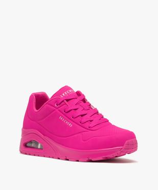 Baskets femme unies avec semelle à bulle d'air translucide - Skechers vue2 - SKECHERS - GEMO