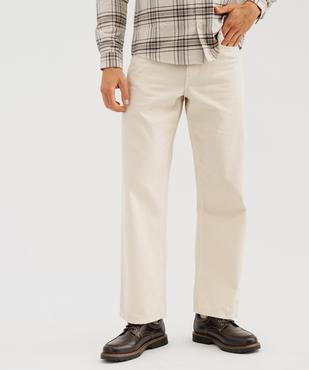Jean straight 100% coton homme vue1 - GEMO 4G HOMME - GEMO