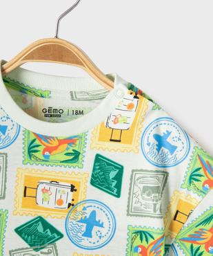 Tee-shirt manches courtes imprimé bébé garçon vue2 - GEMO 4G BEBE - GEMO