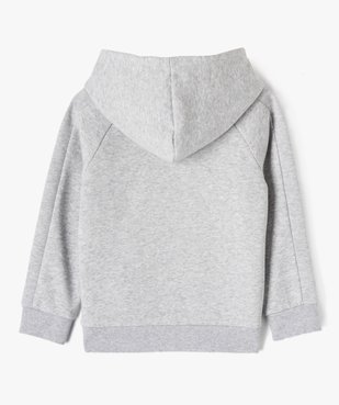 Sweat à capuche avec col zippé garçon vue3 - GEMO (ENFANT) - GEMO