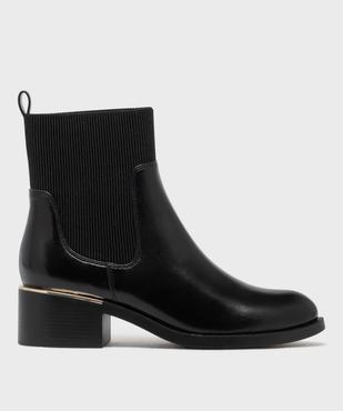 Boots avec tige en élastique côtelé femme - Valentina Baldano vue1 - VALENTINA BALDA - GEMO