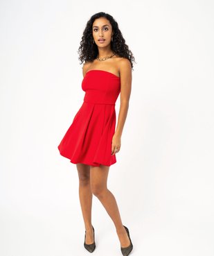 Robe bustier en maille extensible femme vue1 - GEMO(FEMME PAP) - GEMO