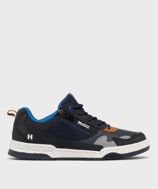 Baskets basses à lacets et zip garçon - Hobiz vue1 - HOBIZ - GEMO