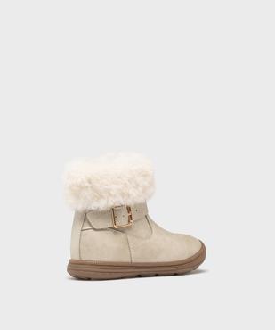 Boots fourrées à col duveteux et zip bébé fille vue4 - LOVELY WINGS - GEMO