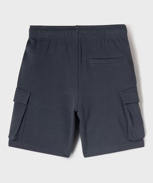Bermuda cargo en maille French Terry garçon vue4 - GEMO (ENFANT) - GEMO