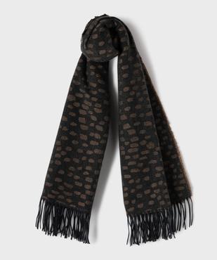 Écharpe jacquard réversible à motif fantaisie femme vue1 - GEMO (ACCESS) - GEMO