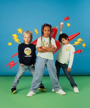 Tee-shirt manches courtes imprimé coupe crop top fille - Pokémon vue1 - POKEMON - GEMO